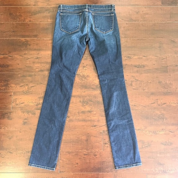 ANTHROPOLOGIE J Brand Denim Low Rise Pencil Leg Jeans Distressed Size 30 - Picture 5 of 12